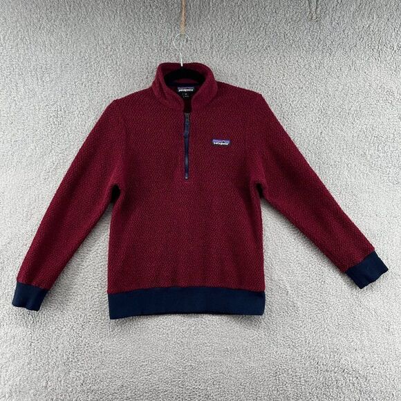 Patagonia Woolyester Fleece Pullover Oxide Red XS - Picture 2 of 5